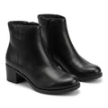 Botine dama negru, Galaxy-002, din piele naturala