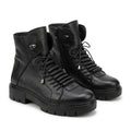 Ghete dama negru, A-914-1, din piele naturala