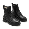 Bocanci dama negru, A-923-1, din piele naturala