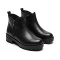 Ghete dama negru, A-935, din piele naturala