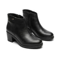 Botine dama negru, A-902, din piele naturala