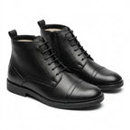 Ghete barbati din piele naturală, A-961, negru