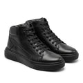 Bocanci barbati din piele naturală, A-505, negru