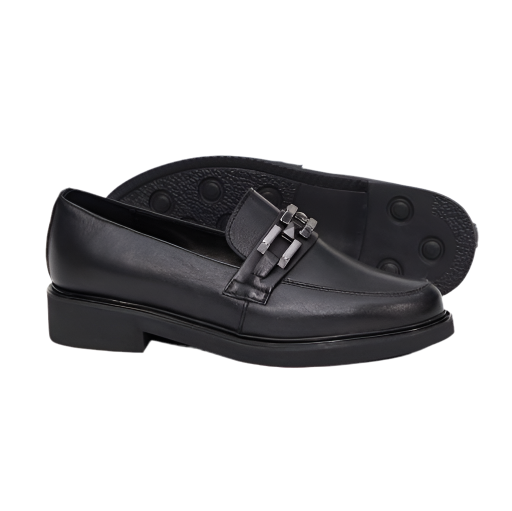 Mocasini damă din piele naturală negri 149 | Paul Style