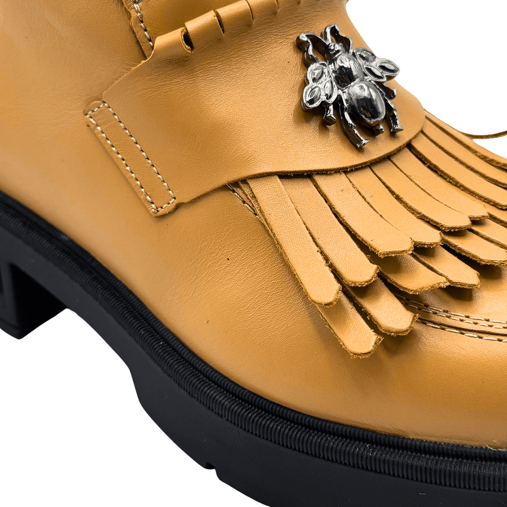 Ghete Dama din Piele Naturala, Culoare maro, Cod 743 | Paul Style