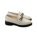 Mocasini damă din piele naturală bej 149 | Paul Style