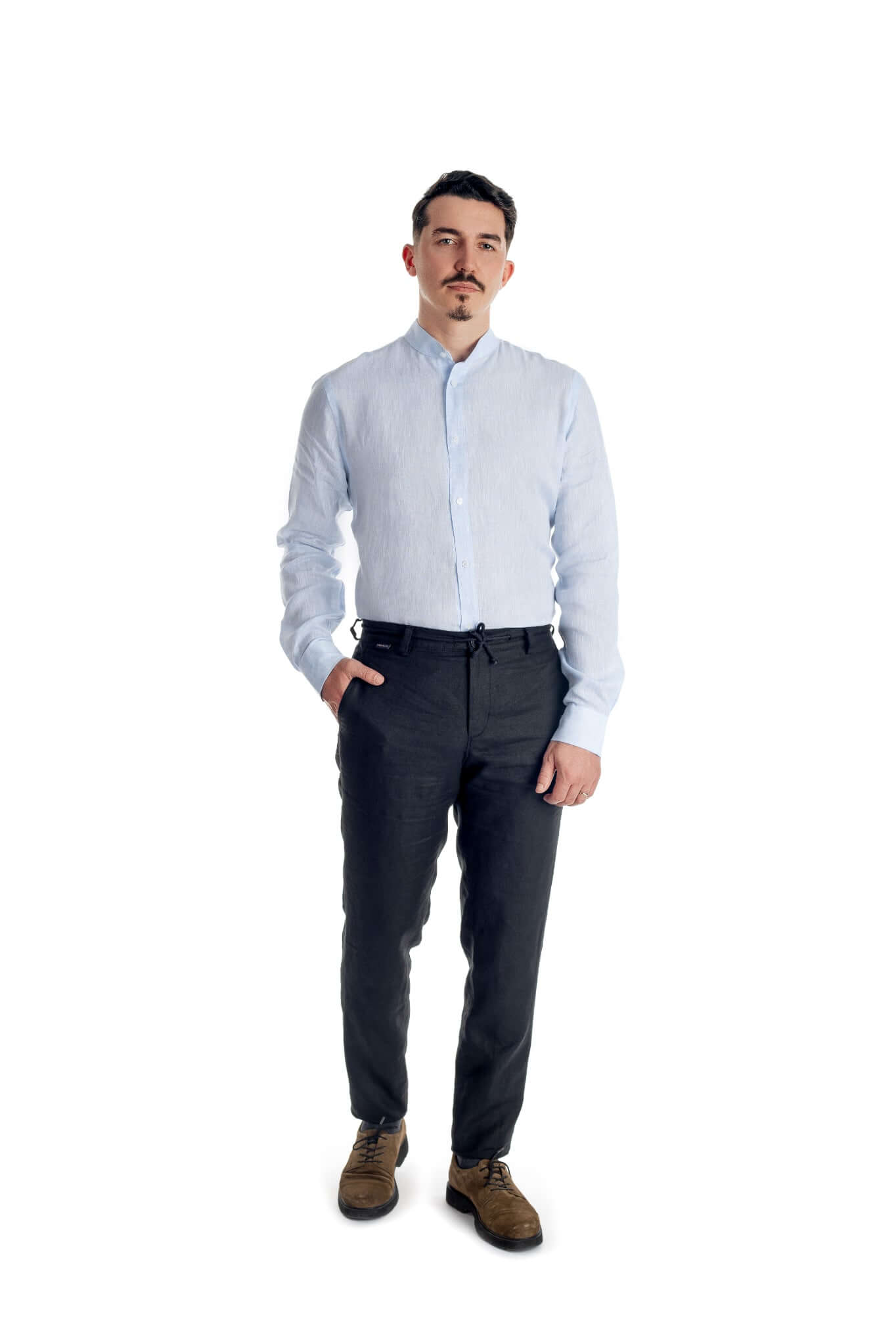 Pantaloni negri casual de in - cod 2 | Ursachi