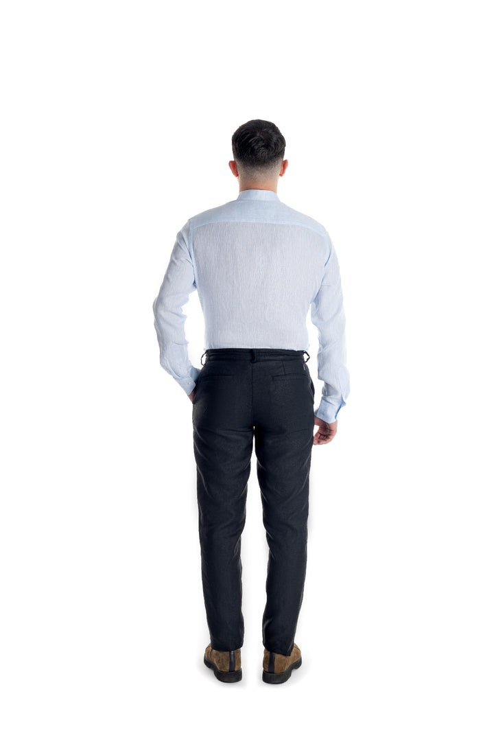 Pantaloni negri casual de in - cod 2