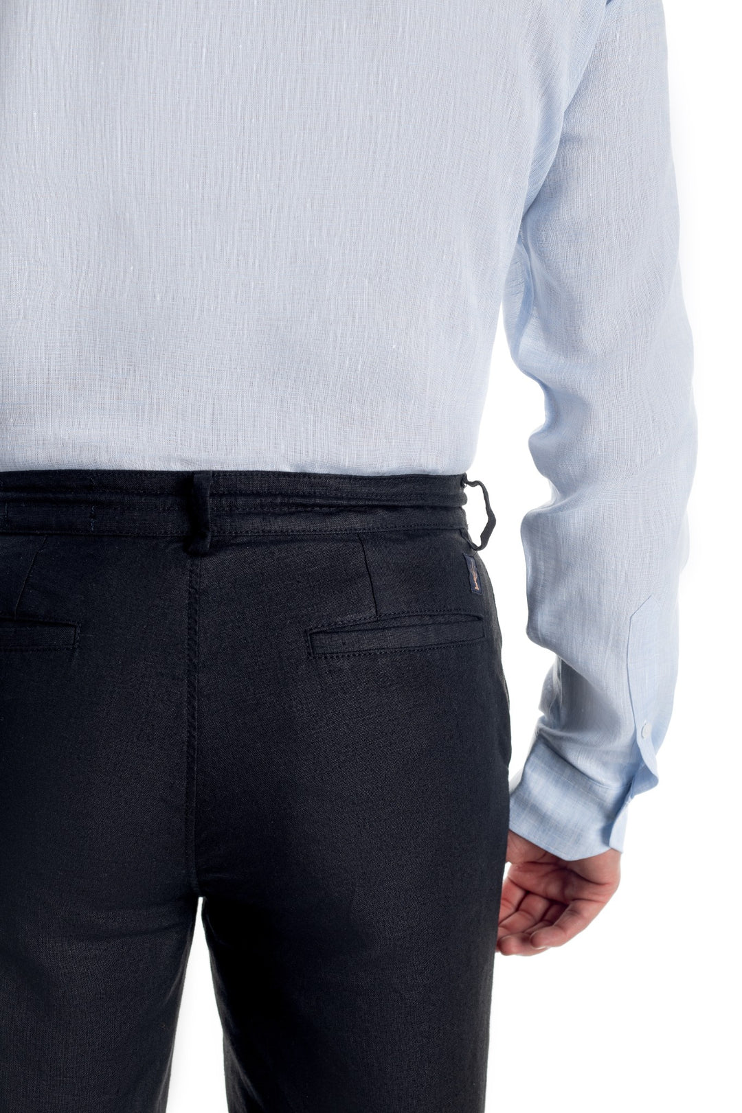 Pantaloni negri casual de in - cod 2