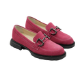 Mocasini damă din piele naturală magenta 130 | Paul Style