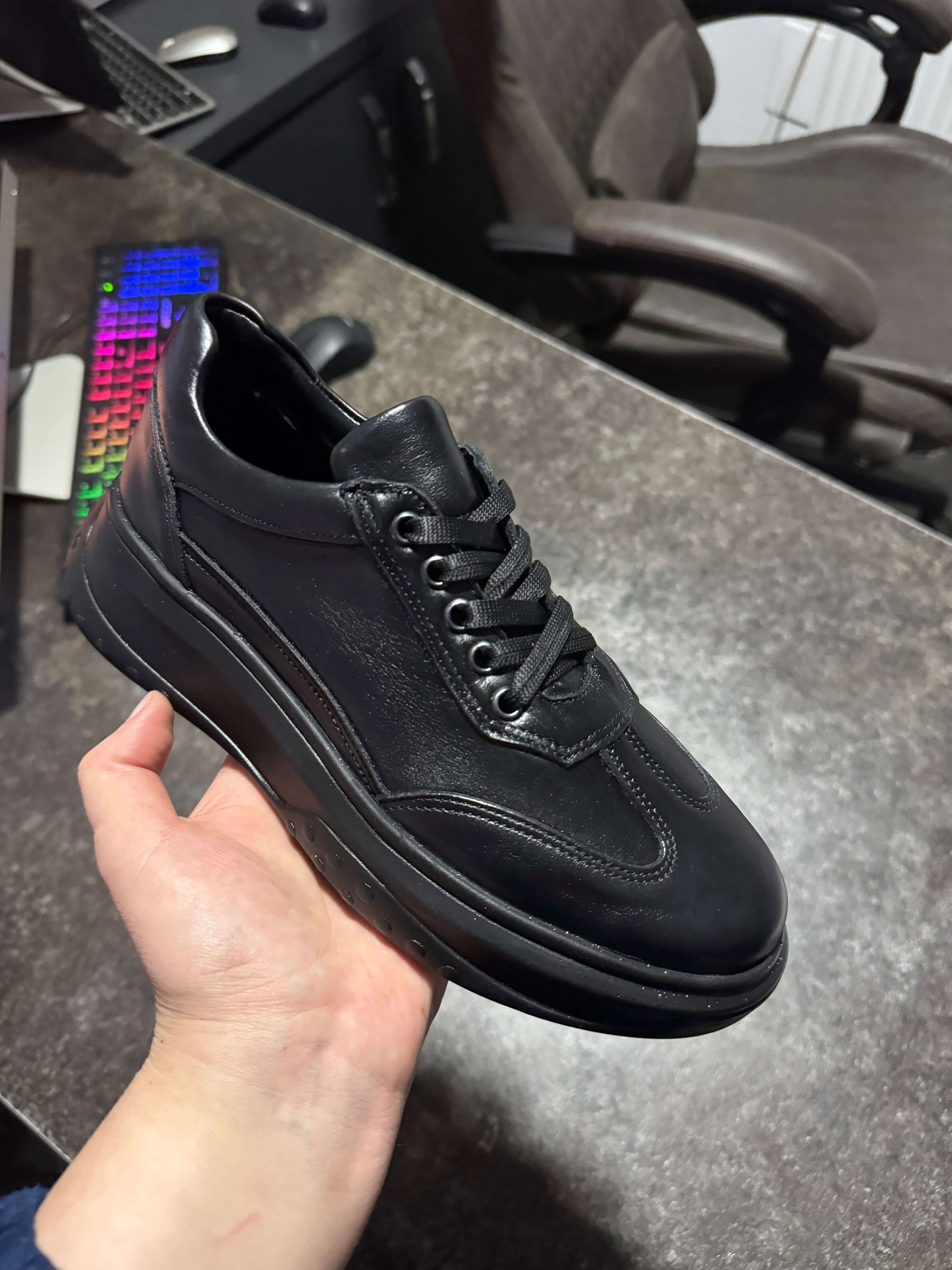 Pantofi dama sport, 157, din piele naturala negri | Paul Style