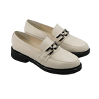 Mocasini damă din piele naturală bej 149 | Paul Style