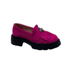 Mocasini dama magenta, 131, din piele naturala perforata cu laserul | Paul Style
