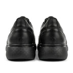Adidasi dama,R-Aria, Negru-auriu, din piele naturala