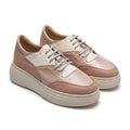 Adidasi dama,R-691, roz-bej, din piele naturala