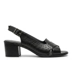 Sandale dama negru, R-702, din piele naturala