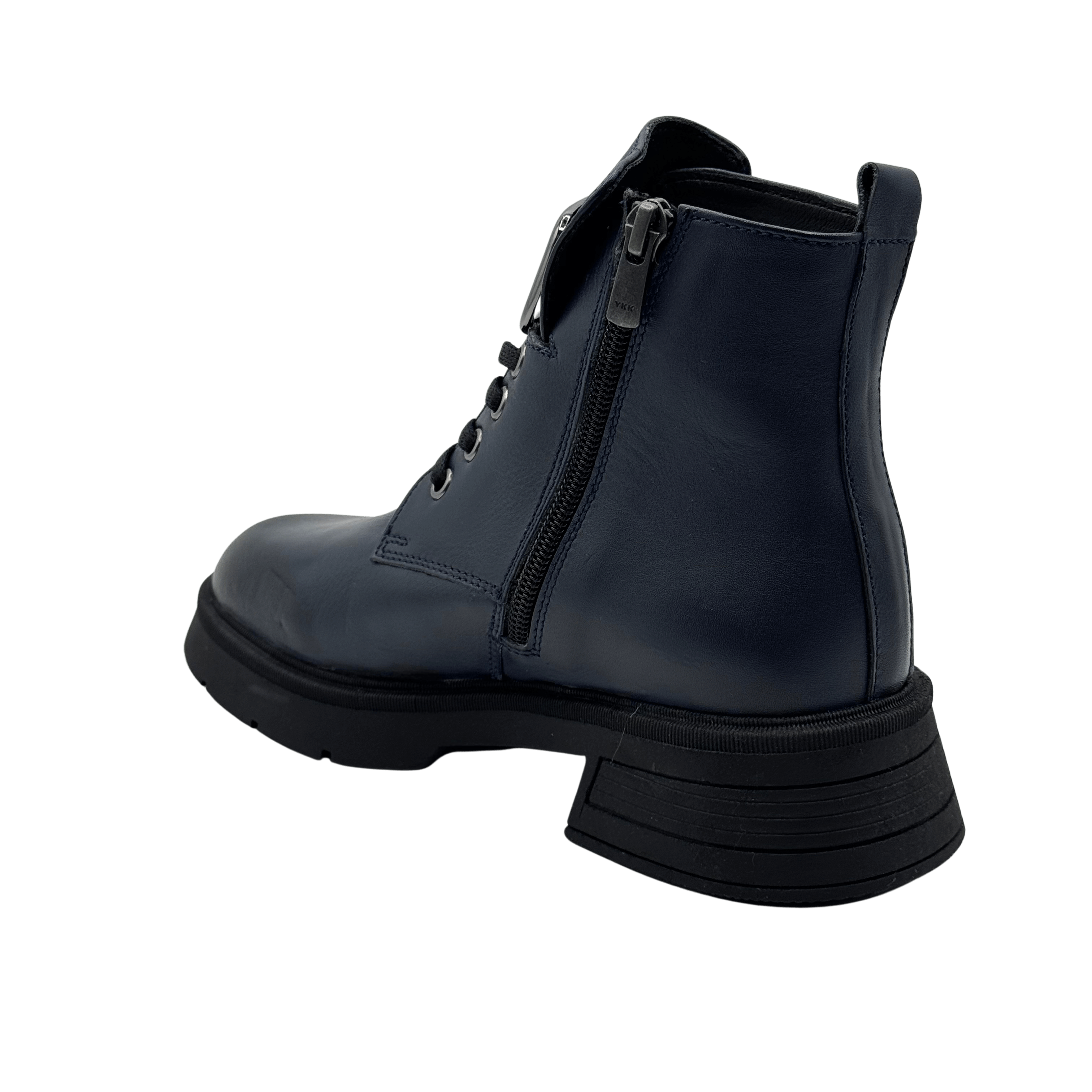 Ghete Dama din Piele Naturala, Culoare albastru, Cod 730 | Paul Style