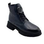 Ghete Dama din Piele Naturala, Culoare albastru, Cod 730 | Paul Style