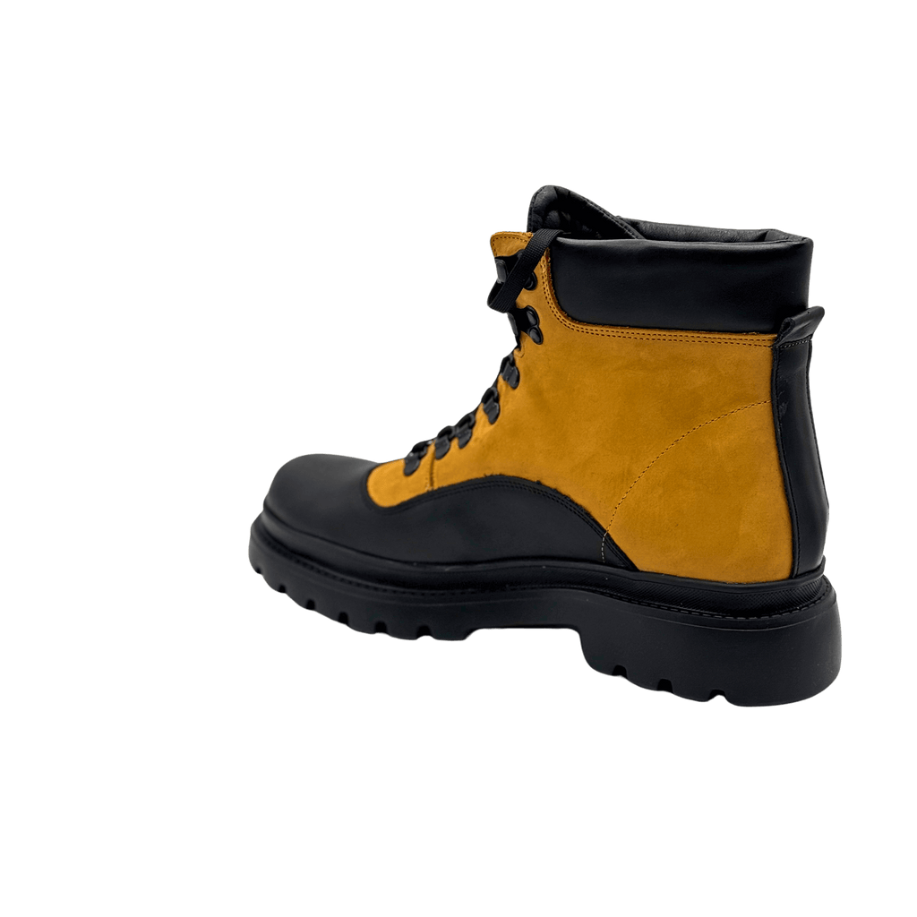 Ghete Barbati din Piele Naturala, Culoare Negru, Cod 890 | Paul Style