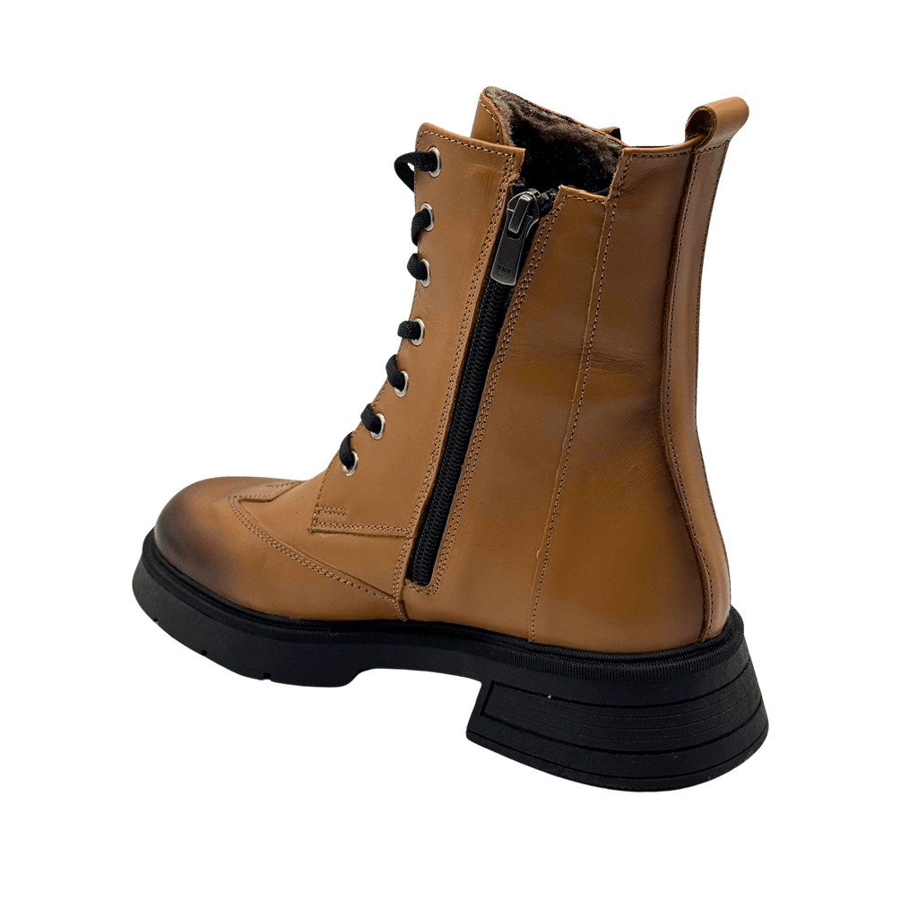 Ghete Dama din Piele Naturala, Culoare maro, Cod 702 | Paul Style