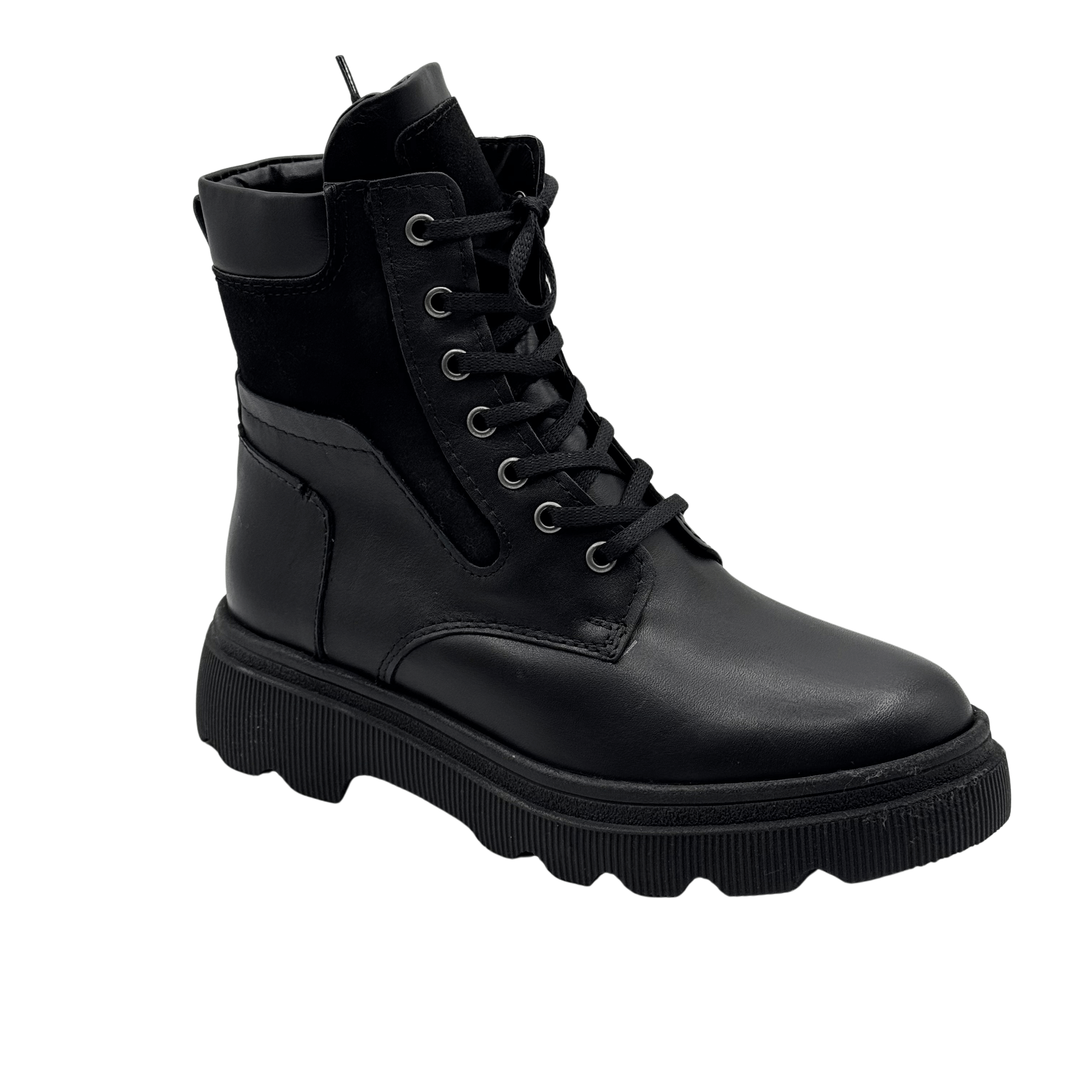 Ghete Dama din Piele Naturala, Culoare negru, Cod 764 | Paul Style