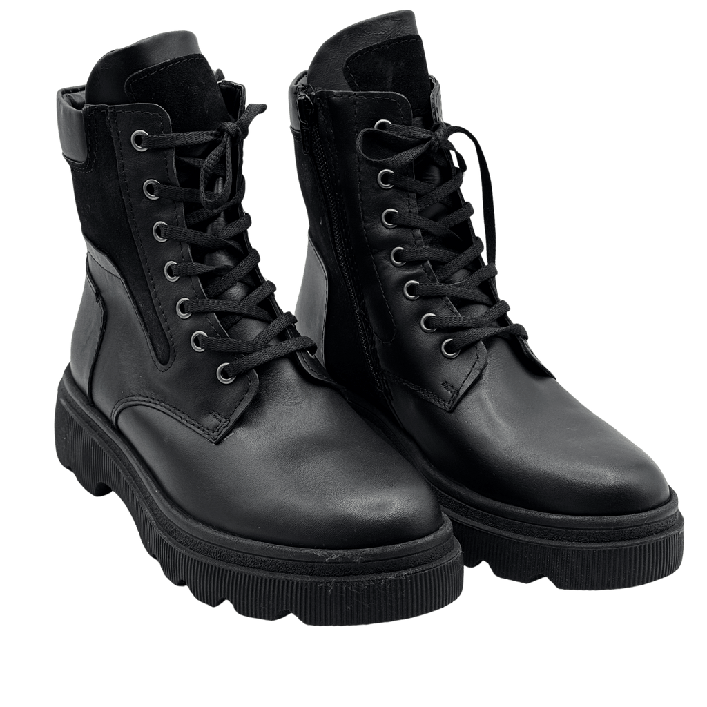 Ghete Dama din Piele Naturala, Culoare negru, Cod 764 | Paul Style