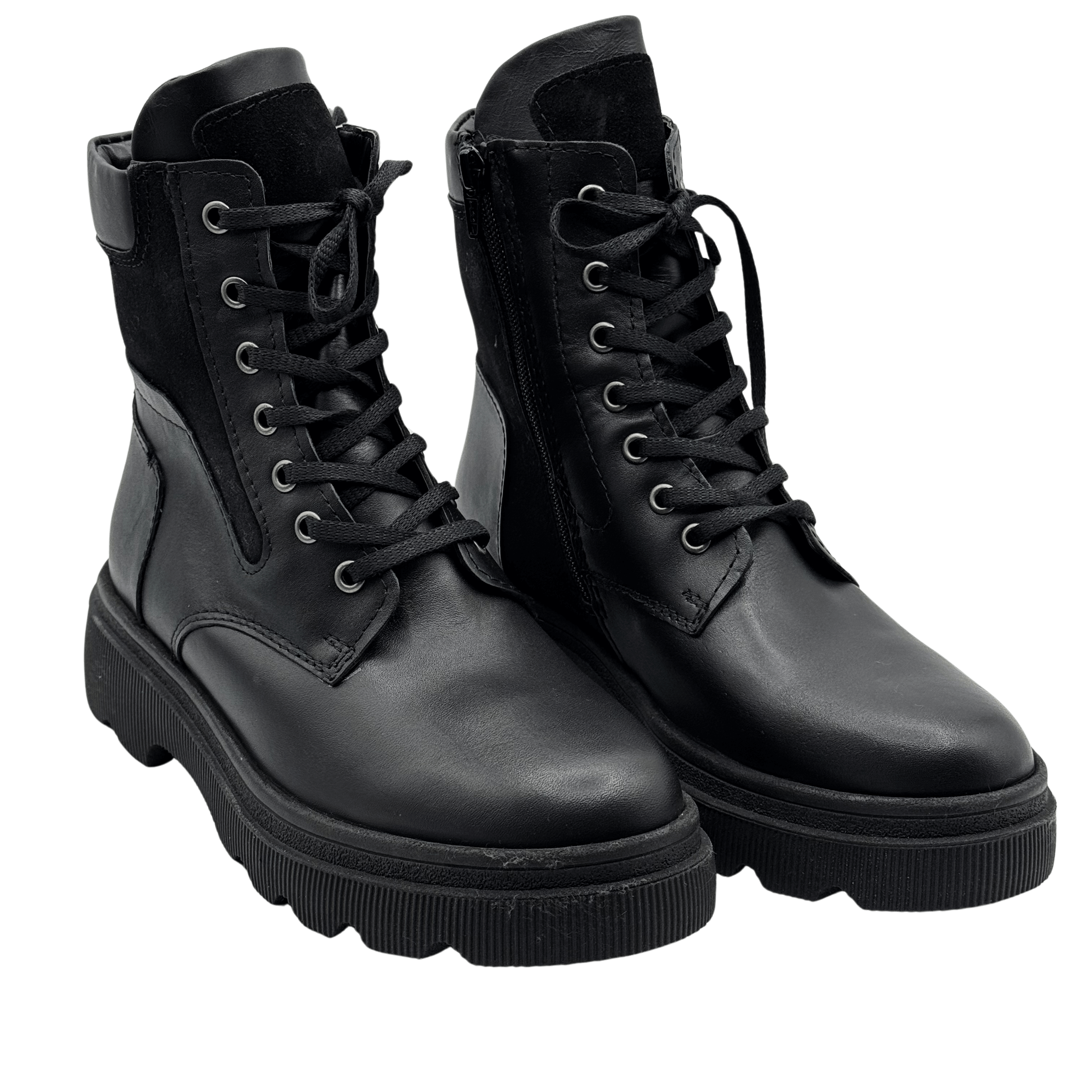 Ghete Dama din Piele Naturala, Culoare negru, Cod 764 | Paul Style