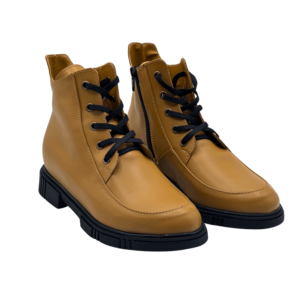 Ghete Dama din Piele Naturala, Culoare maro, Cod 740 | Paul Style