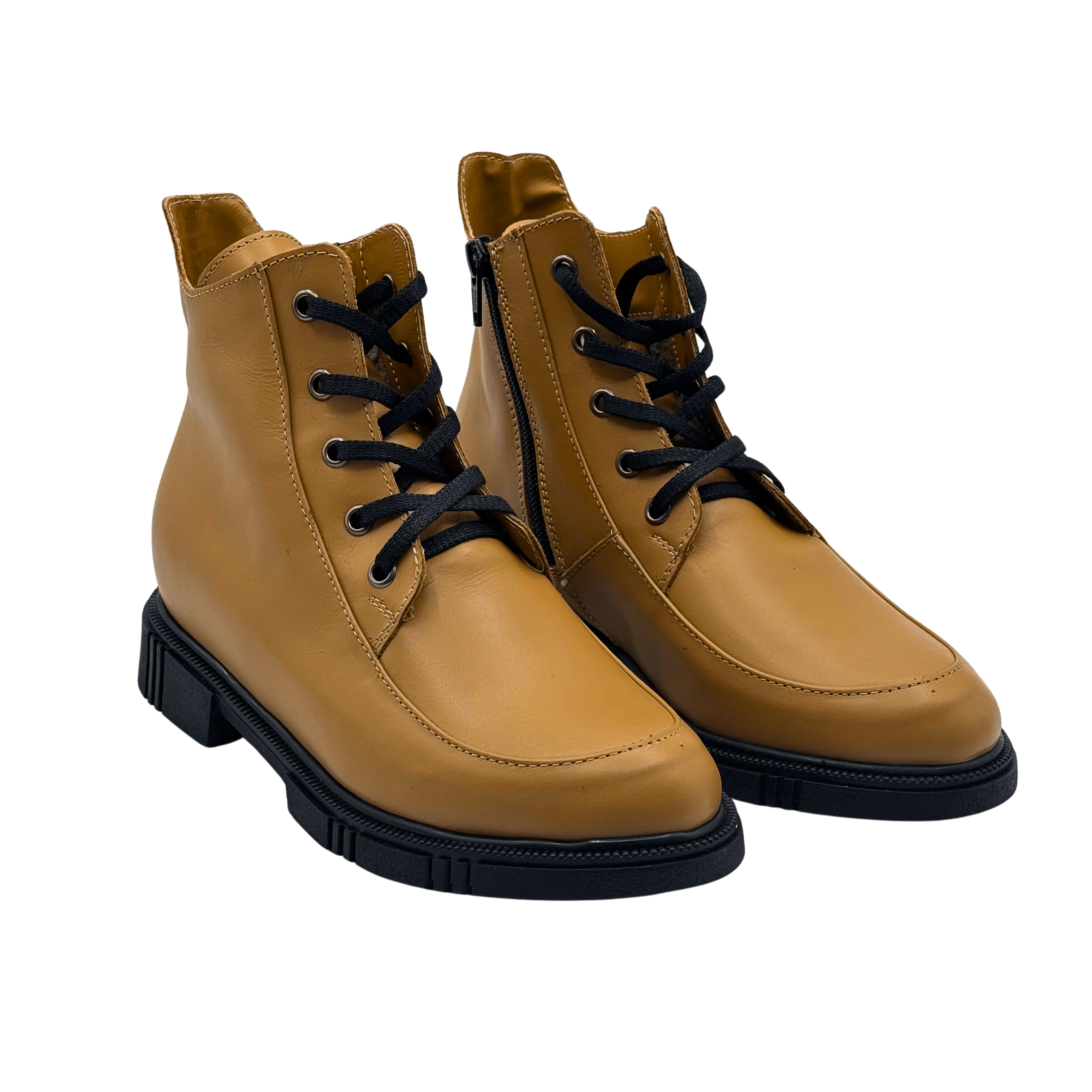 Ghete Dama din Piele Naturala, Culoare maro, Cod 740 | Paul Style