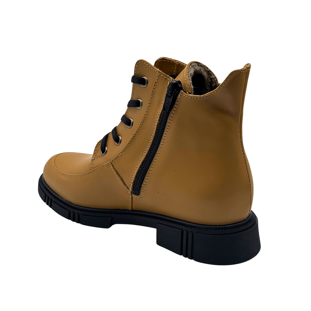 Ghete Dama din Piele Naturala, Culoare maro, Cod 740 | Paul Style