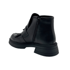 Ghete Dama din Piele Naturala, Culoare negru, Cod 743 | Paul Style