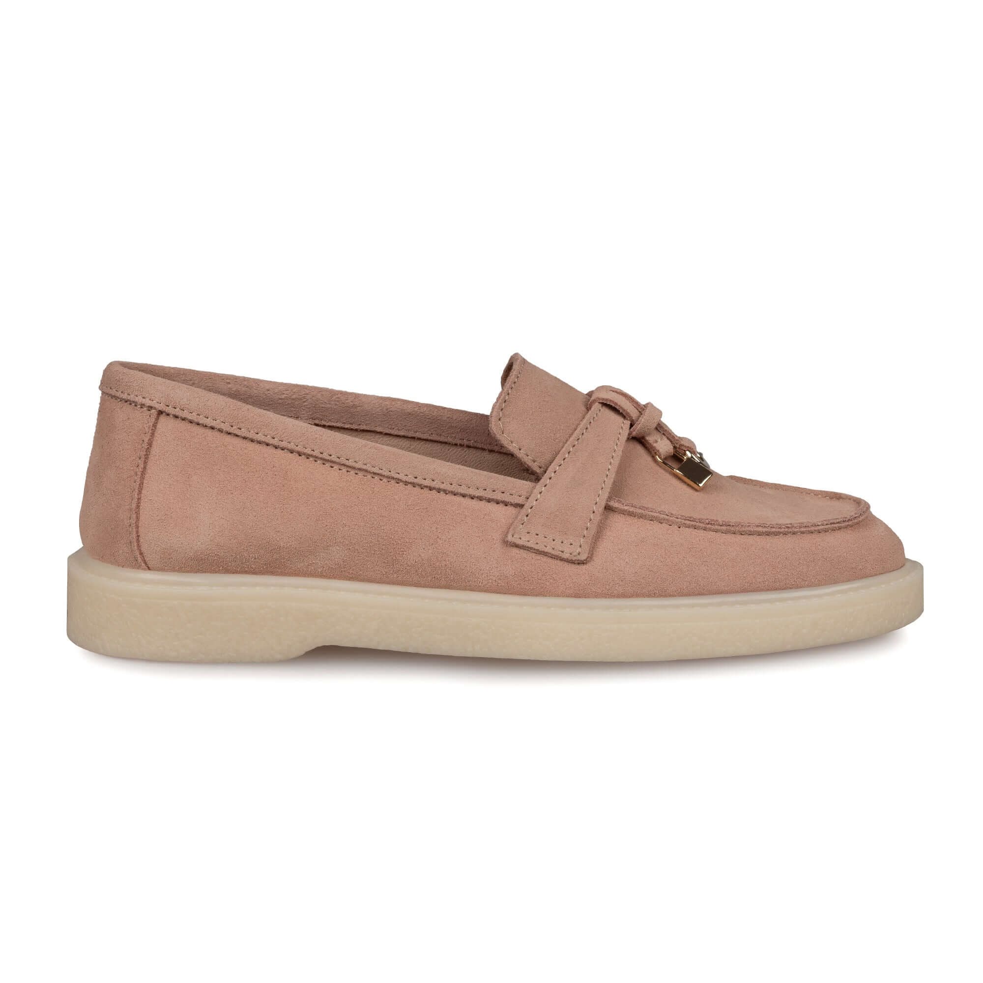 Pantofi casual din piele Naturala intoarsa bej Model 134 | Paul Style