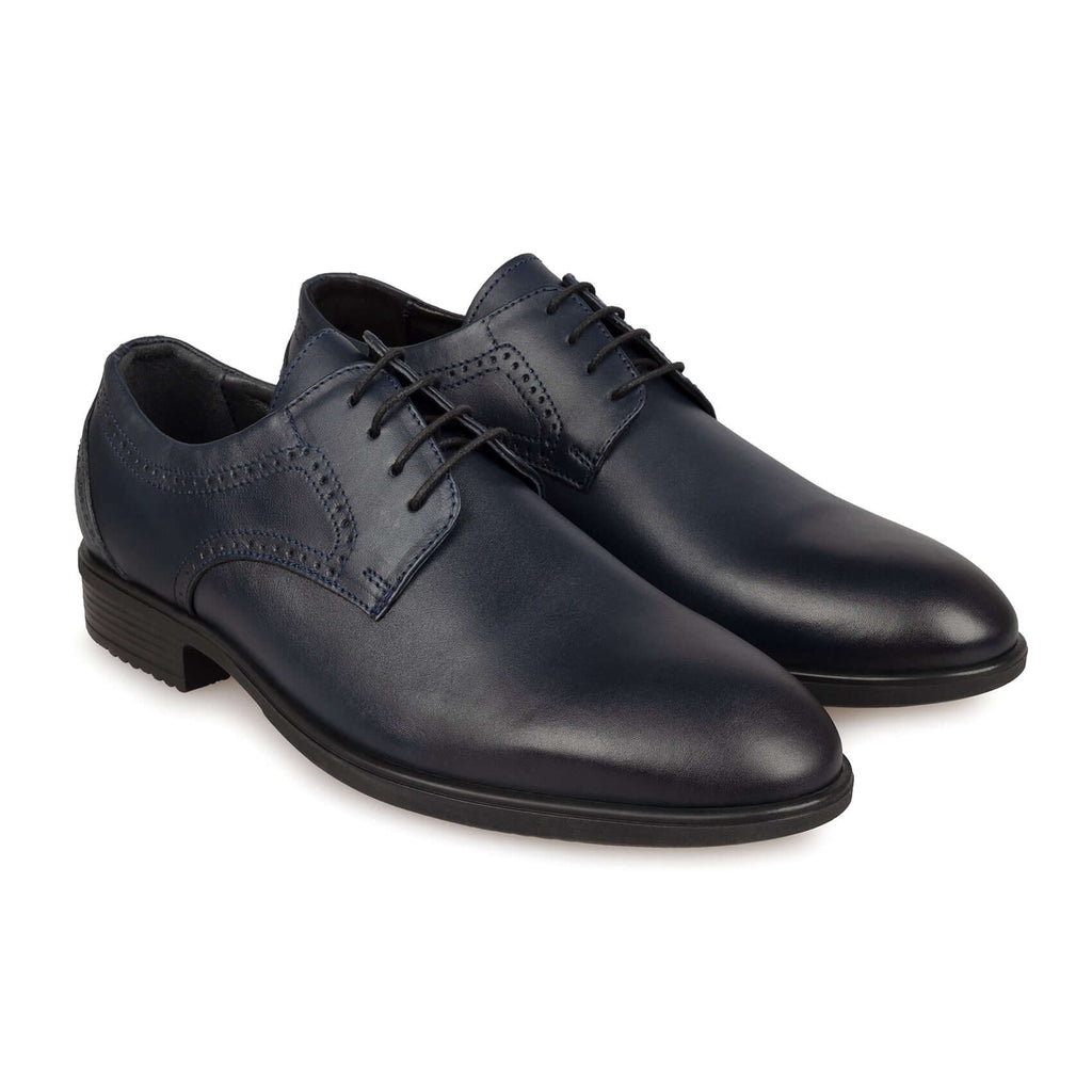 Pantofi eleganți bărbați din piele naturală 364 bleumarin | Paul Style