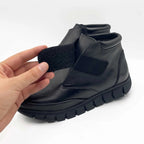 Ghete Dama din Piele Naturala, Culoare negru, Cod 744