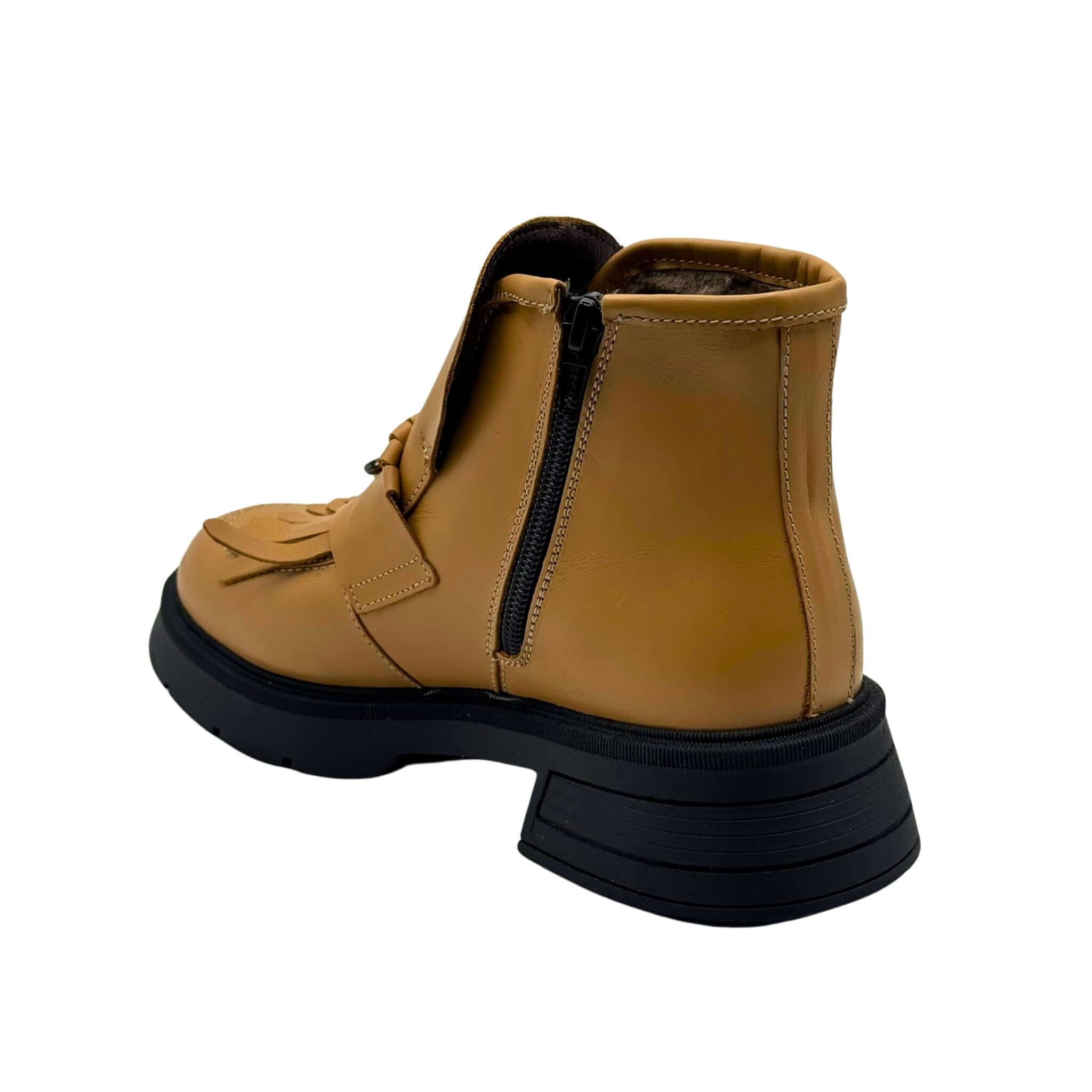 Ghete Dama din Piele Naturala, Culoare maro, Cod 743 | Paul Style