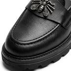 Mocasini dama magenta-velur, R-Mica, din piele naturala