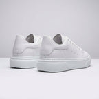 Adidasi barbati din piele naturală, A - 500, alb - Paul Style