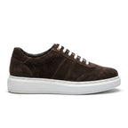 Adidasi barbati din piele naturală, A - 503, maro - velur - Paul Style
