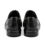 Adidasi barbati din piele naturală, A - 503, negru - Paul Style