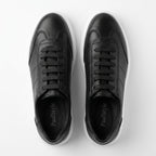 Adidasi barbati din piele naturală, A - 503, negru - ta - Paul Style