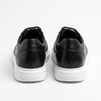 Adidasi barbati din piele naturală, A - 503, negru - ta - Paul Style