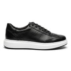 Adidasi barbati din piele naturală, A - 503, negru - ta - Paul Style
