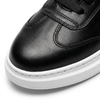 Adidasi barbati din piele naturală, A - 503, negru - ta - Paul Style