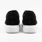 Adidasi barbati din piele naturală, A - 503, negru - velur - Paul Style