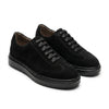 Adidasi barbati din piele naturală, A-503, negru-velur tng