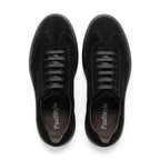 Adidasi barbati din piele naturală, A - 503, negru - velur tng - Paul Style