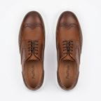 Adidasi barbati din piele naturală, A - 507, maro - Paul Style