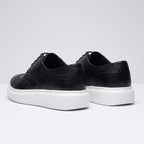 Adidasi barbati din piele naturală, A - 507MTalba, Negru - Paul Style