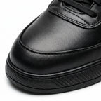 Adidasi barbati din piele naturală, M - 093, negru - Paul Style