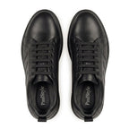 Adidasi barbati din piele naturală, M - 100, negru - Paul Style